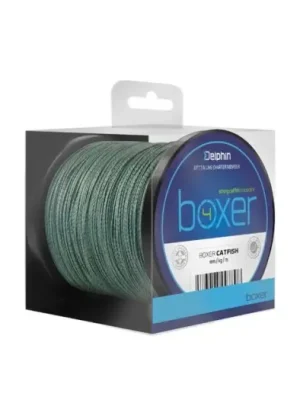 Aktuální Delphin Splétaná Šňůra Boxer Zelená-Průměr 0,40 mm / Nosnost 30,1 kg / Návin 1100 m