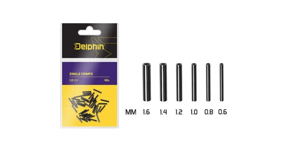Delphin Crimpy Single Crimps 40 ks-1 mm Časově Omezené