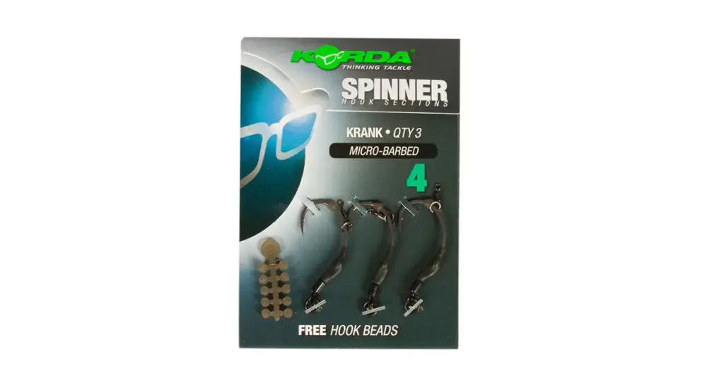 Korda Háčky Spinner Hook Sections Krank-Velikost 4 Tovární Cena