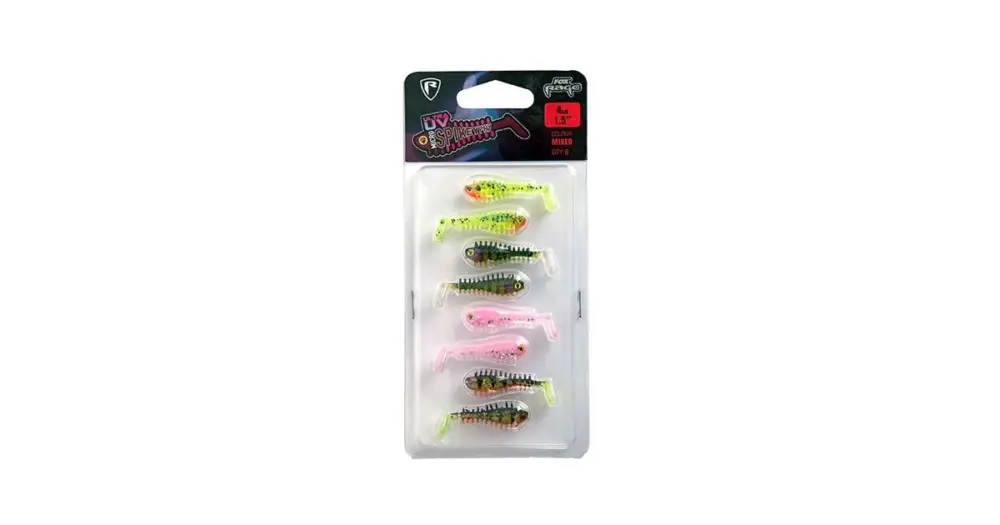 Fox Rage Gumová Nástraha UV Micro Spikey Mixed Colour Pack 4 cm 8 ks Cenová Bomba
