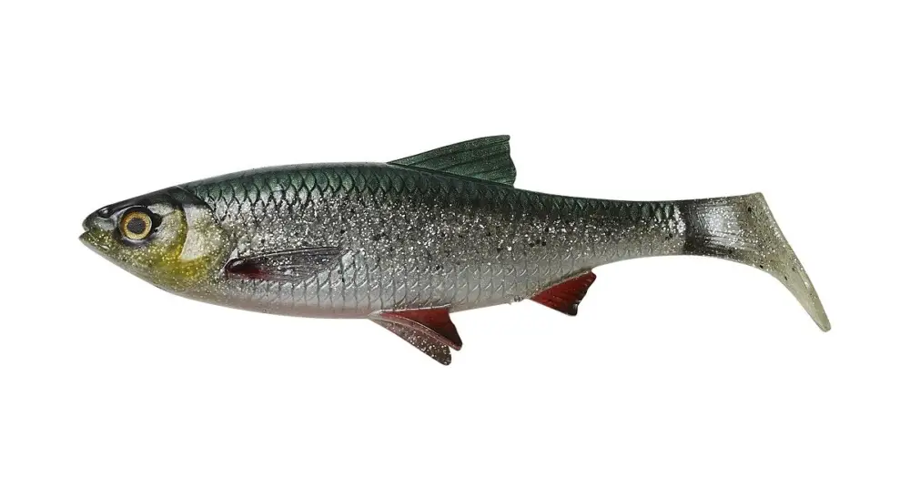 Savage Gear Gumová Nástraha 4D LB River Roach Green Silver UV-18 cm 70 g Odeslání Ihned