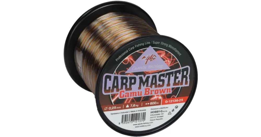 Giants Fishing Vlasec Carp Master Camu Brown 600 m-Průměr 0,22 mm / Nosnost 5,7 kg Objednat Nyní