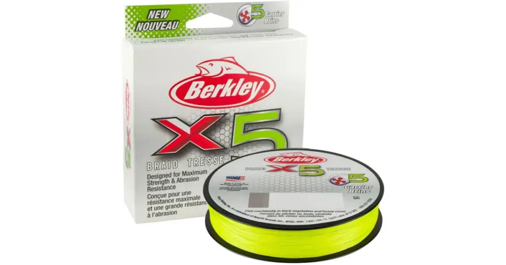 Nakupujte Hned Berkley Splétaná Šňůra X5 Flame Green 150 m-Průměr 0,12 mm / Nosnost 12,1 kg