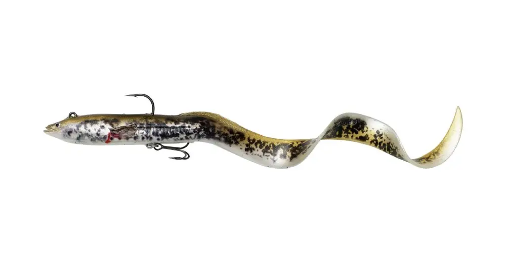Nejprodávanější Savage Gear Gumová Nástraha 4D Real Eel Olive Pearl PHP