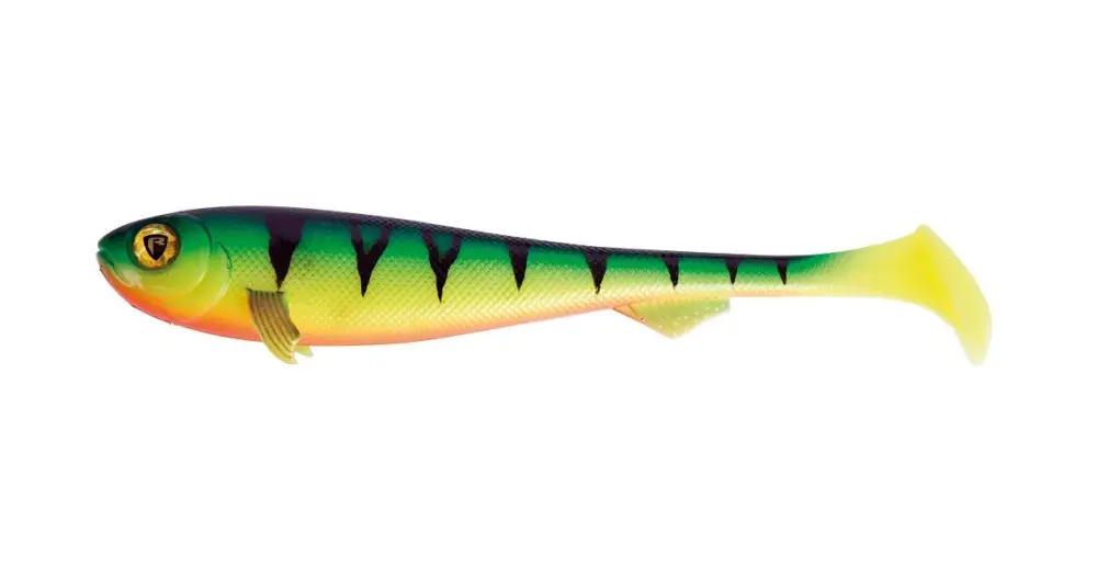 Nízká Cena Fox Rage Gumová Nástraha Super Slick Shad UV Firetiger 2 ks