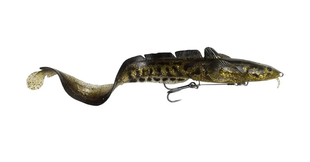 Sezónní Sleva Savage Gear Gumová Nástraha 3D Burbot Shallow Gold Burbot UV