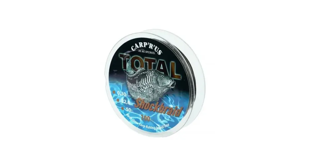 Carp´R´Us Splétaná Šňůra Total Shock Braid 100 m Hnědá Top Prodej