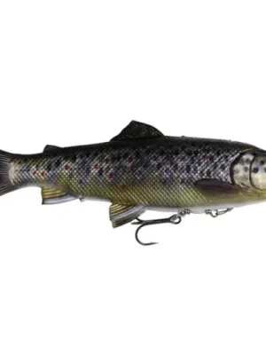 Akční Nabídka Savage Gear Gumová Nástraha Pstruh 4D Line Thru Pulsetail Trout SS Brown Trout