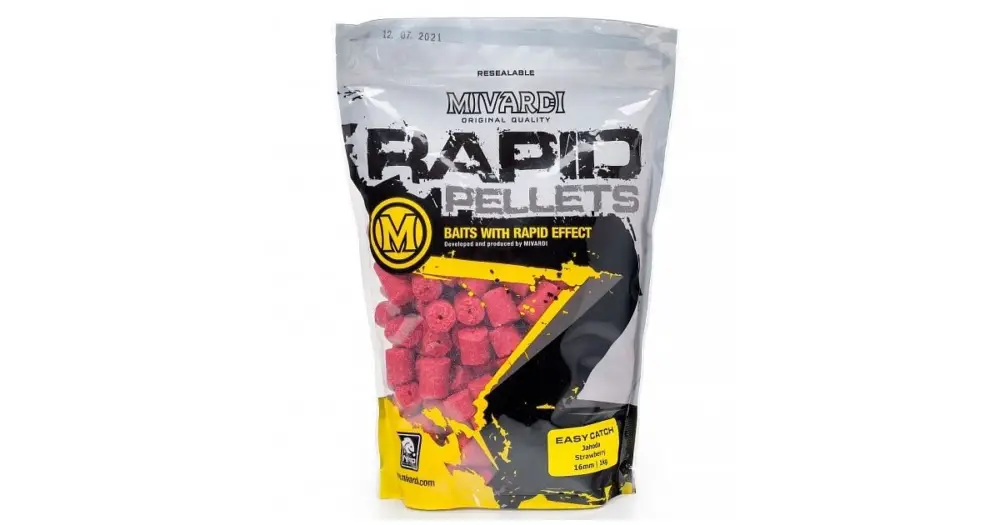 Mivardi Pelety Rapid Easy Catch Jahoda - 5 kg 8 mm Doprava Zdarma