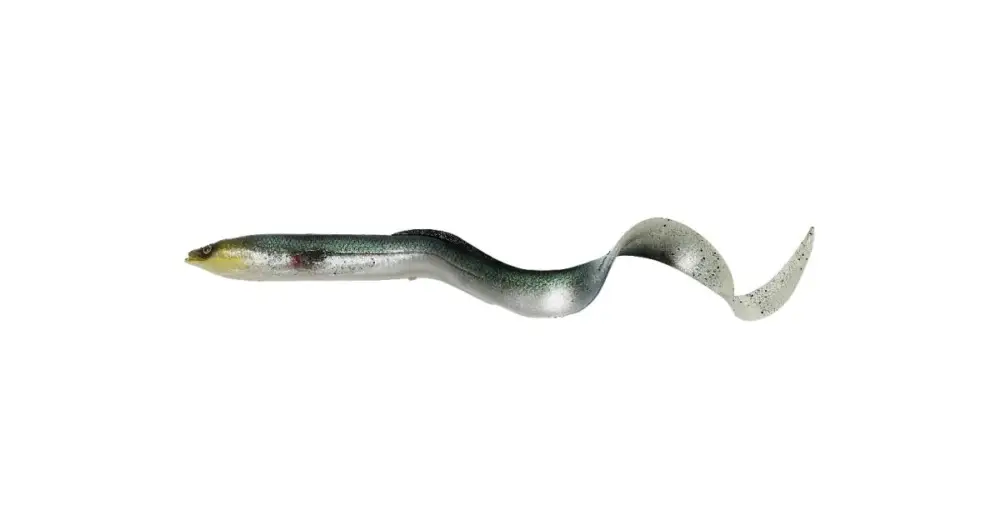 Savage Gear Gumová Nástraha 3D Real Eel Bulk Green Silver - 15 cm 12 g Akční Cena