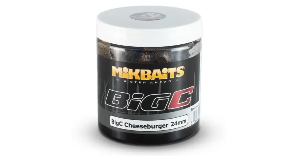 Dokud Zásoby Vydrží Mikbaits Boilies V Dipu BigC Cheeseburger 250 ml-24 mm