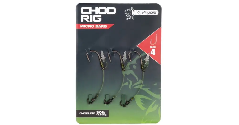 Nash Návazec Chod Rig Micro Barbed-Velikost 4 / Nosnost 13,6 kg Značkový