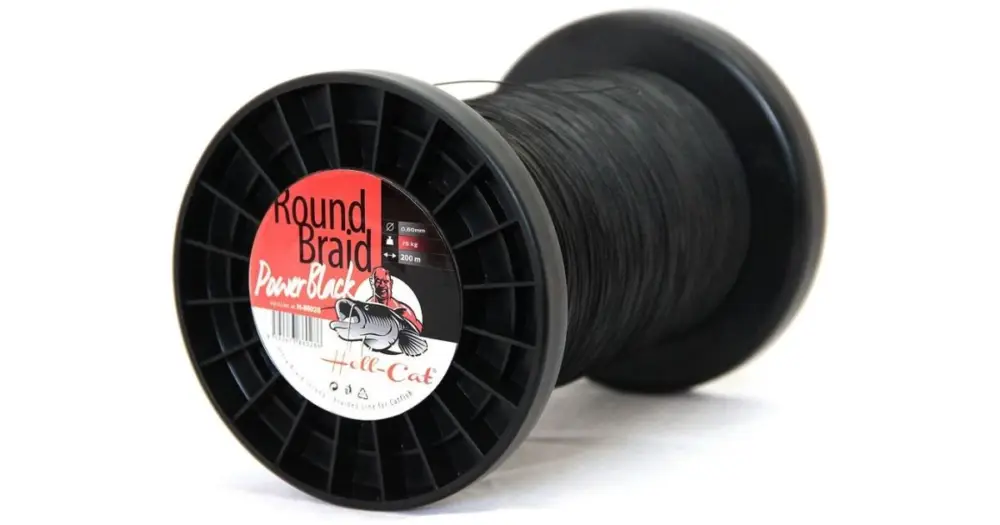 Cenový Hit Hell-Cat Splétaná Šňůra Round Braid Power Black 1000 m