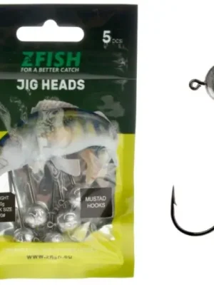 Zfish Jigová Hlava Jig Head Premium 5 ks - 15 g Háček 5/0 Levný