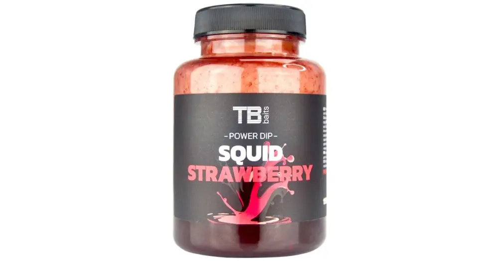 Levný TB Baits Power Dip GLM Squid Strawberry 150 ml