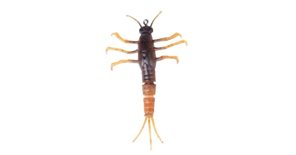 Jen Po Omezenou Doba Savage Gear Gumová nástraha 3D TPE Mayfly Nymph Brown - 5 cm 2,5 g