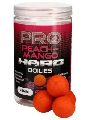 Aktuální Starbaits Boilie Hard Baits Peach & Mango 200 g - 20 mm