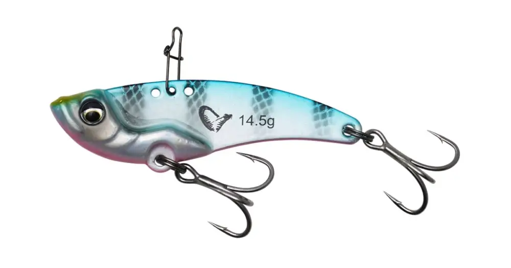 Savage Gear Wobler Vib Blade Blue Pink Stripes - 5,5 cm - 14,5 g-Délka - 5,5 cm - Hmotnost - 14,5 g Doprava Zdarma