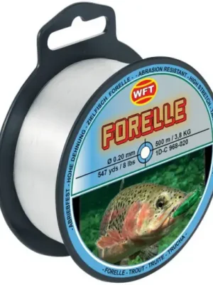 Akce WFT Vlasec Zielfisch Pstruh 500 m Clear - 0,18 mm - 2,9 kg