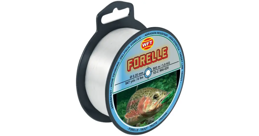 Akce WFT Vlasec Zielfisch Pstruh 500 m Clear - 0,18 mm - 2,9 kg