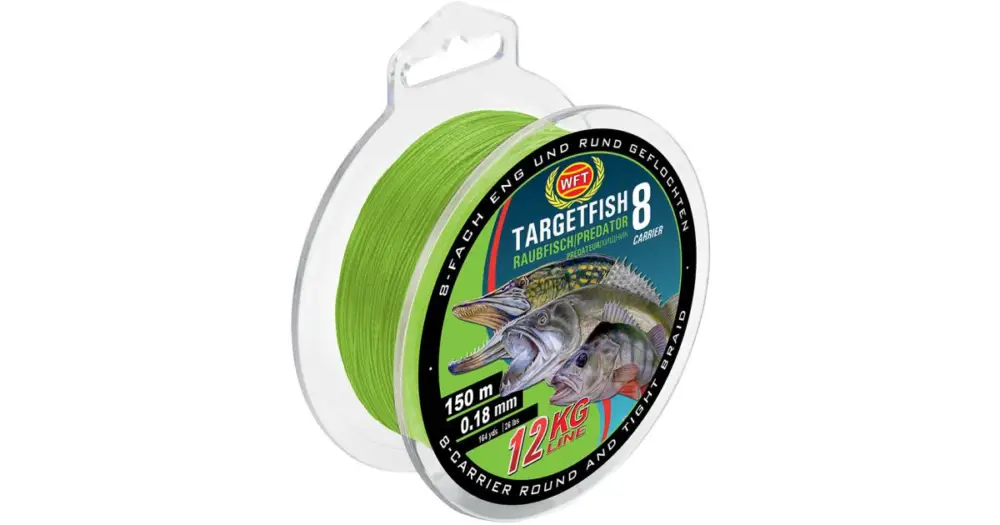 Kup Teď WFT Splétaná Šňůra Targetfish 8 Chartreuse 150 m Zelená - 0,18 mm - 13 kg