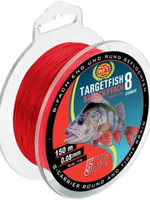 WFT Splétaná Šňůra Targetfish 8 Červená 150 m - 0,12 mm - 11 kg Objednat Nyní
