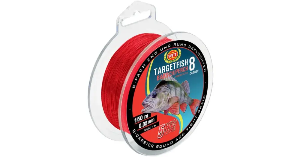 WFT Splétaná Šňůra Targetfish 8 Červená 150 m - 0,12 mm - 11 kg Objednat Nyní