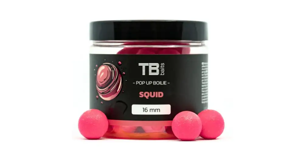 TB Baits Plovoucí Boilie Pop-Up Squid + NHDC 65 g Rychlé Dodání