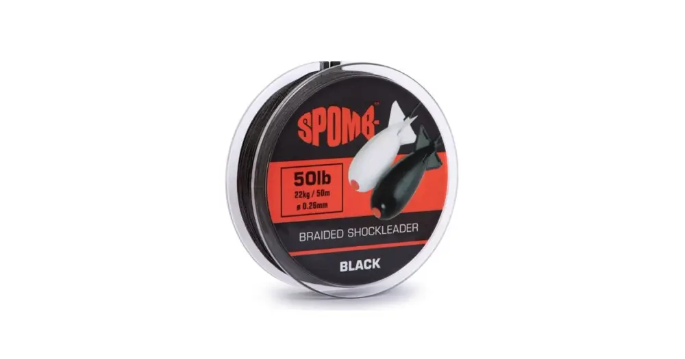 Spomb Splétaná Šňůra Braided Leader Black 50 m - 0,26 mm - 22 kg Nejprodávanější