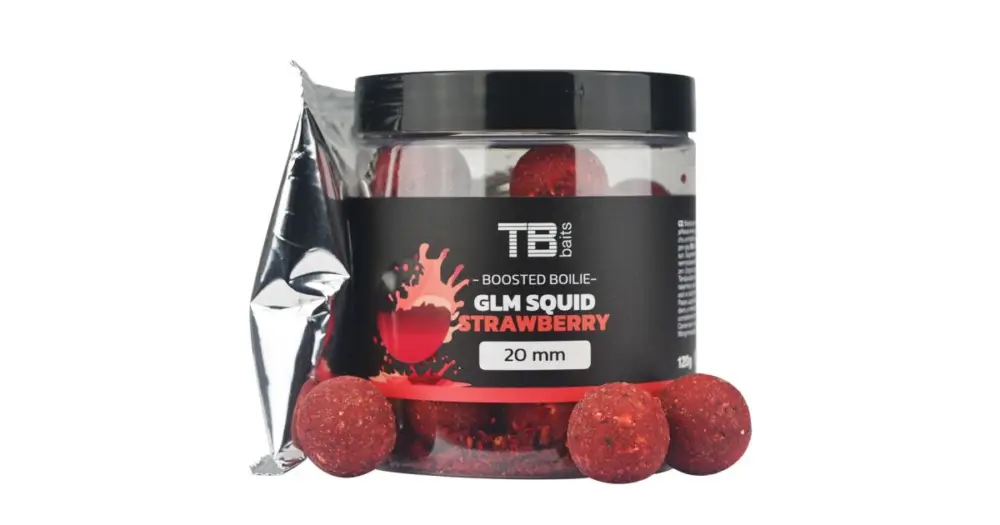 TB Baits Boosterované Boilie Squid Strawberry 120 g - 24 mm Sezónní Sleva