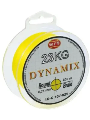 WFT Splétaná Šňůra Round Dynamix KG Žlutá 150 m - 0,20 mm 18 kg Ověřený