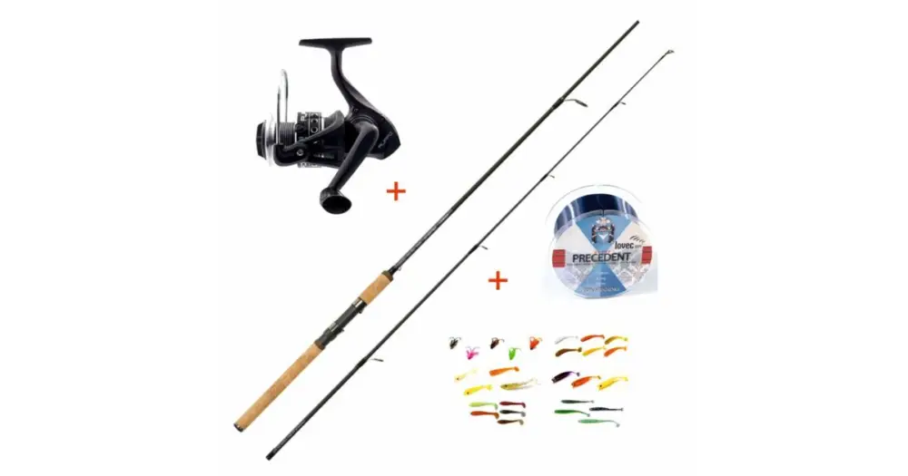Super Cena Mistrall Prut Lamberta XR Spin 2,7 m 5-20 g + Naviják + Vlasec + Gumové Nástrahy