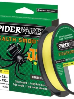 Zlevněný Spiderwire Splétaná Šňůra Stealth Smooth 12 HI-VIS Žlutá 150 m - 0,19 mm 18 kg