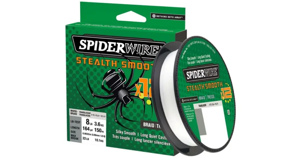 Ověřený Spiderwire Splétaná Šňůra Stealth Smooth 12 Průhledná 150 m - 0,15 mm 16,5 kg