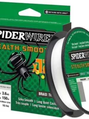 Značkový Spiderwire Splétaná Šňůra Stealth Smooth 12 Průhledná 150 m