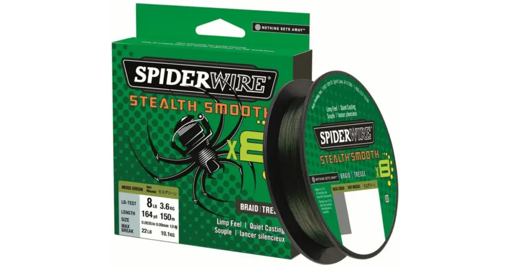 Spiderwire Splétaná Šňůra Stealth Smooth 8 Zelená 150 m - 0,23 mm 23,6 kg Speciální Cena