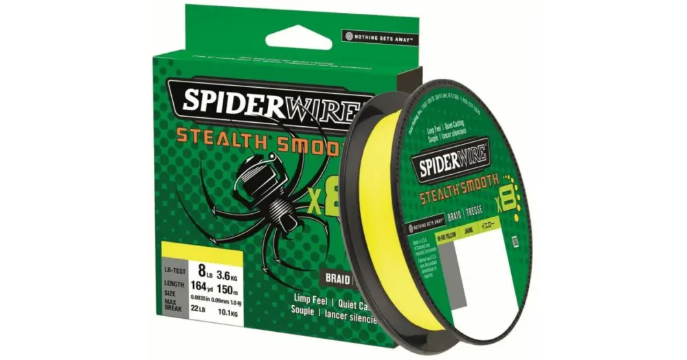 Top Prodej Spiderwire Splétaná Šňůra Stealth Smooth 8 Žlutá 150 m - 0,07 mm 6 kg