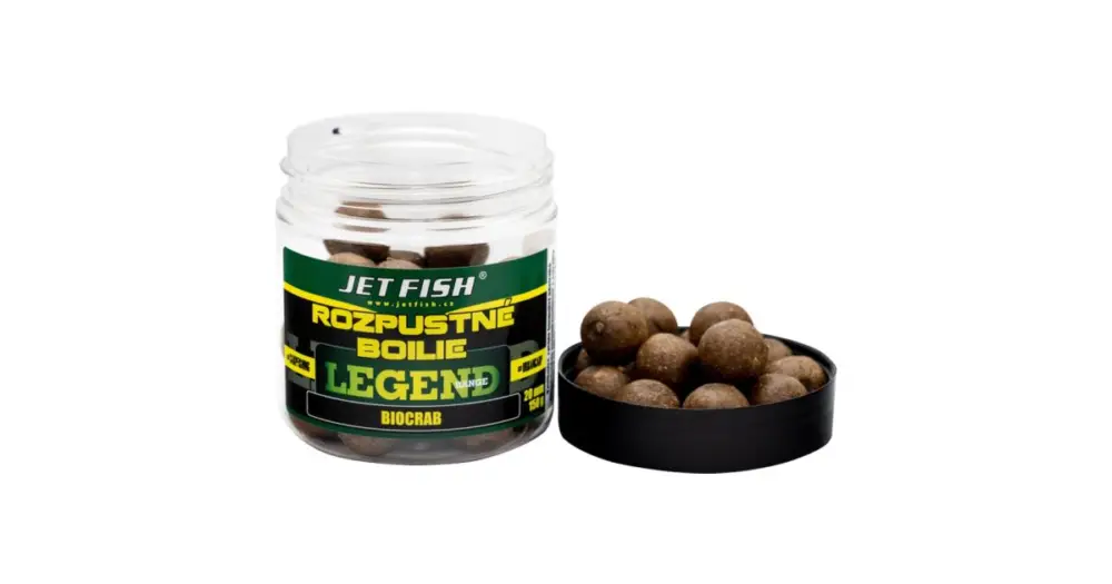 Jet Fish Rozpustné Boilie Legend Range Biocrab 250 ml -24 mm Časově Omezené