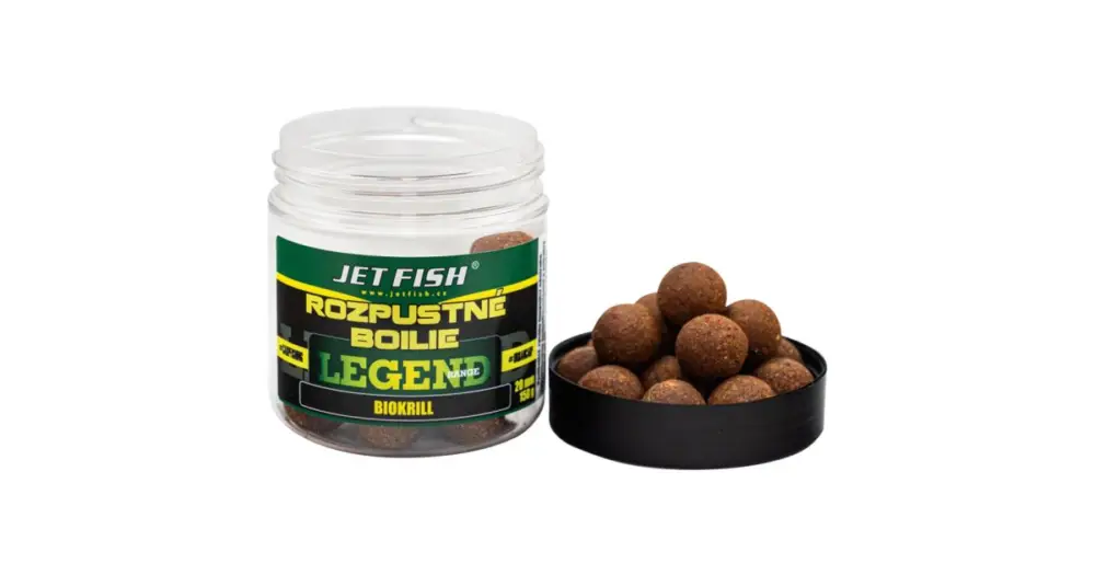 Bezpečná Platba Jet Fish Rozpustné Boilie Legend Range Biokrill 250 ml - 24 mm