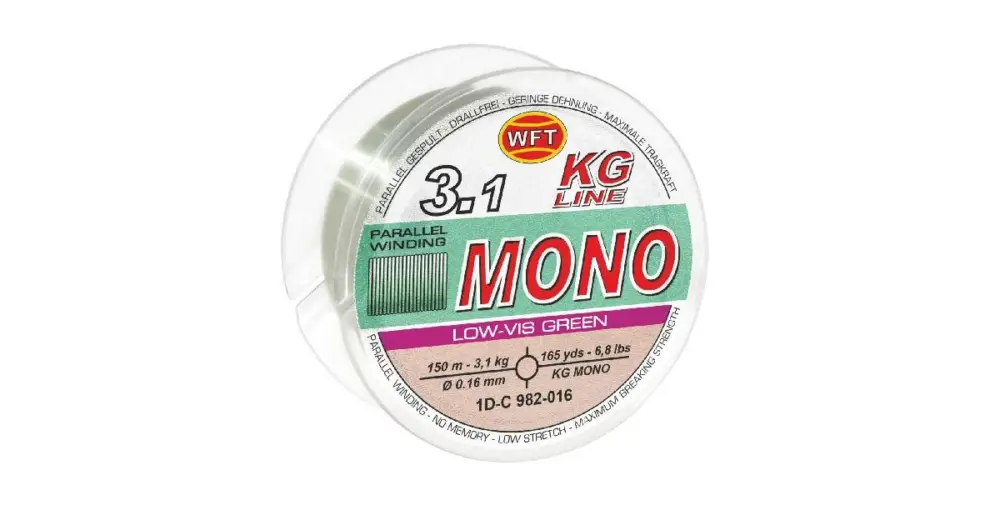 WFT Vlasec KG Mono Green 150 m - 0,16 mm 3,1 kg Nejlepší Volba