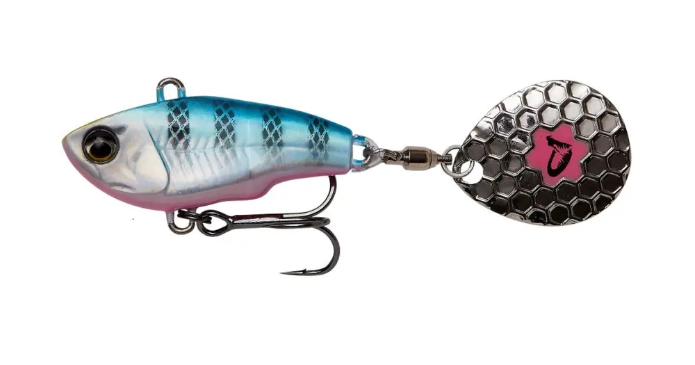 Top Prodej Savage Gear Fat Tail Spin Sinking Blue Silver Pink - 5,5 cm 9 g