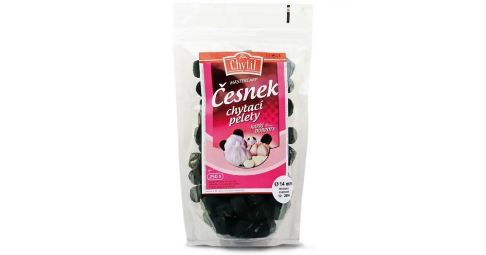 Chytil Chytací Pelety S Dírkou 250 g - Příchuť Česnek - Průměr 20 mm Nová Kolekce
