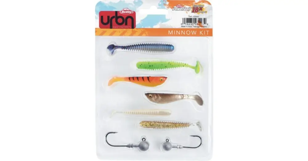 Berkley Sada Gumových Nástrah a Jigových Hlaviček Urban Kit Minnow Super Cena