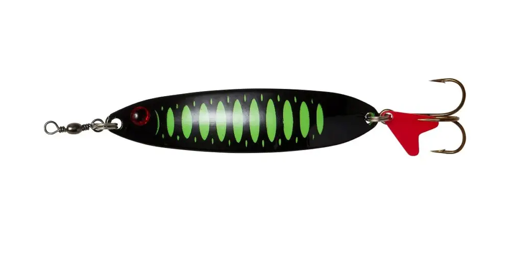 Dam Třpytka Effzett Slim Standard Spoon UV Fluo Green Black Výprodej