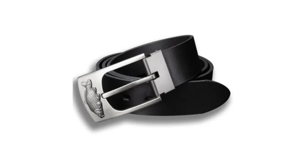 Kožený opasek 40 mm Klasik Kapr - Černý - Délka 100 cm (92,5 cm - 107,5 cm) Dokud Zásoby Vydrží
