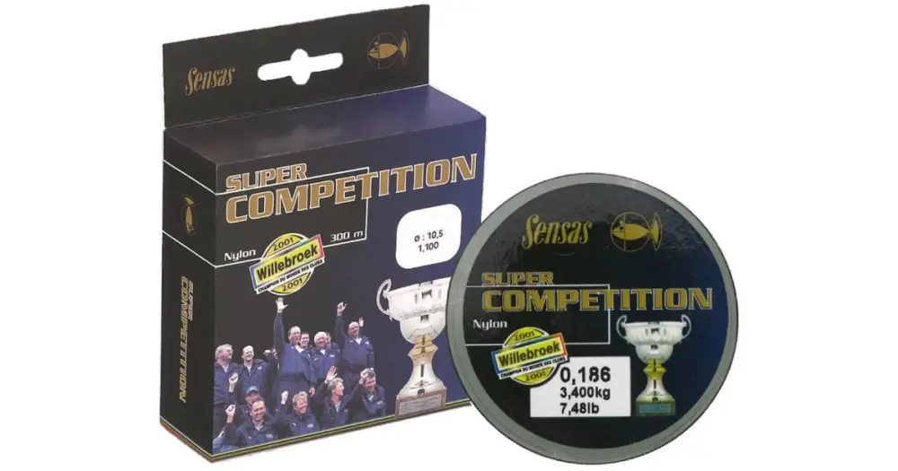 Tovární Cena Sensas Vlasec Super Competition 50 m - 0,186 mm 3,4 kg