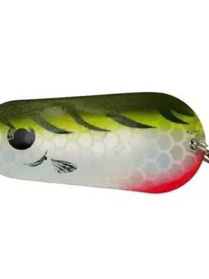 Akční Cena Dam Třpytka Effzett Standard Spoon UV Olive Chartreuse Tiger - 6,5 cm 30 g