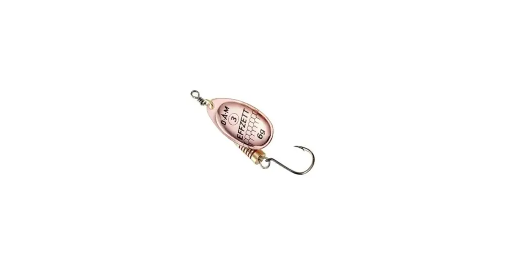 Horká Nabídka Dam Třpytka Effzett Spinner With Single Hooks Sinking Copper - Velikost 1 Hmotnost 3 g