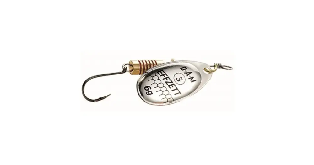 Dokud Zásoby Vydrží Dam Třpytka Effzett Spinner With Single Hooks Sinking Silver