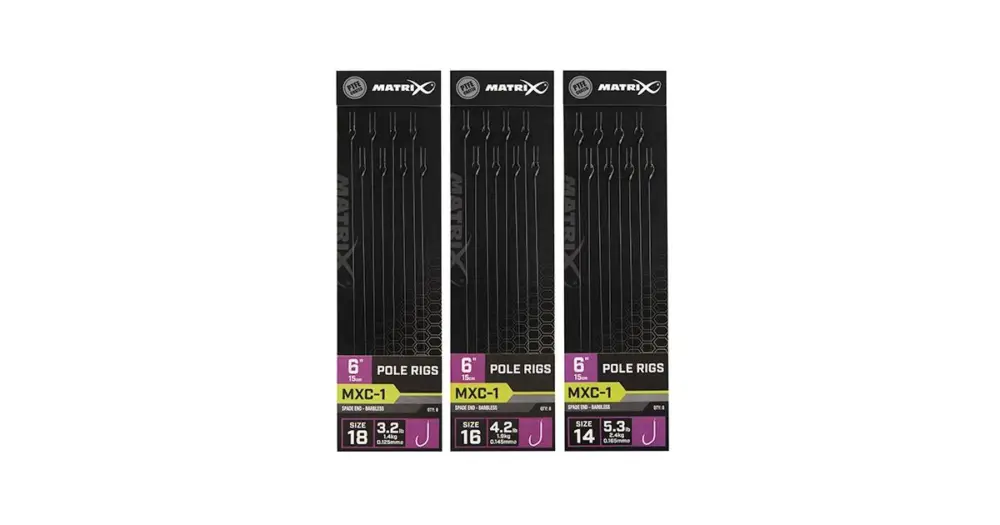 Originální Matrix Návazec MXC-1 6” Pole Rigs - Velikost Háčku 14 Nosnost 2,4 kg